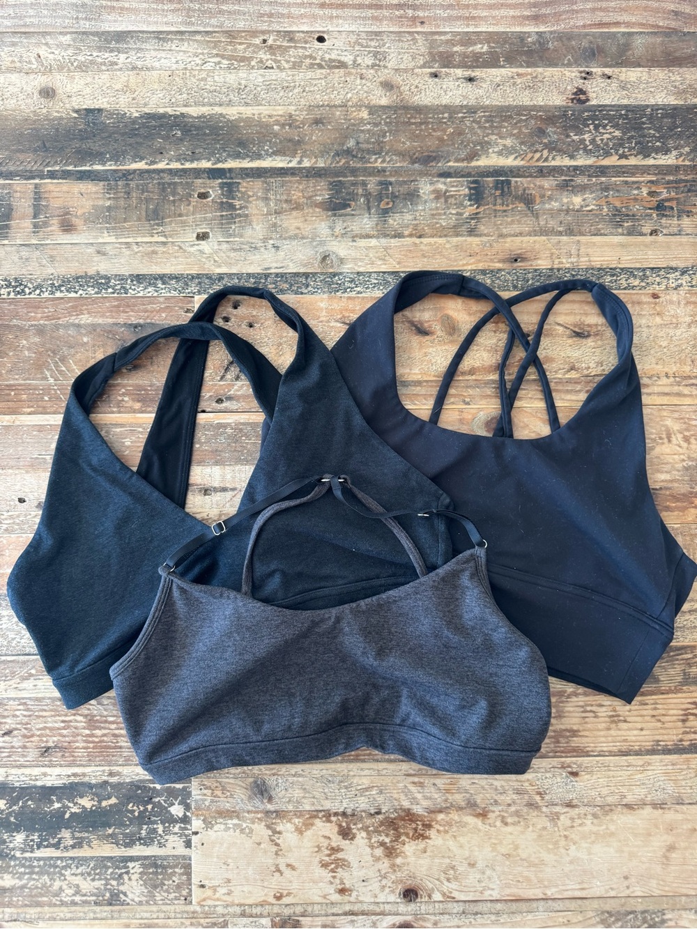 P'tula Sports Bras Bundle - Black & Charcoal